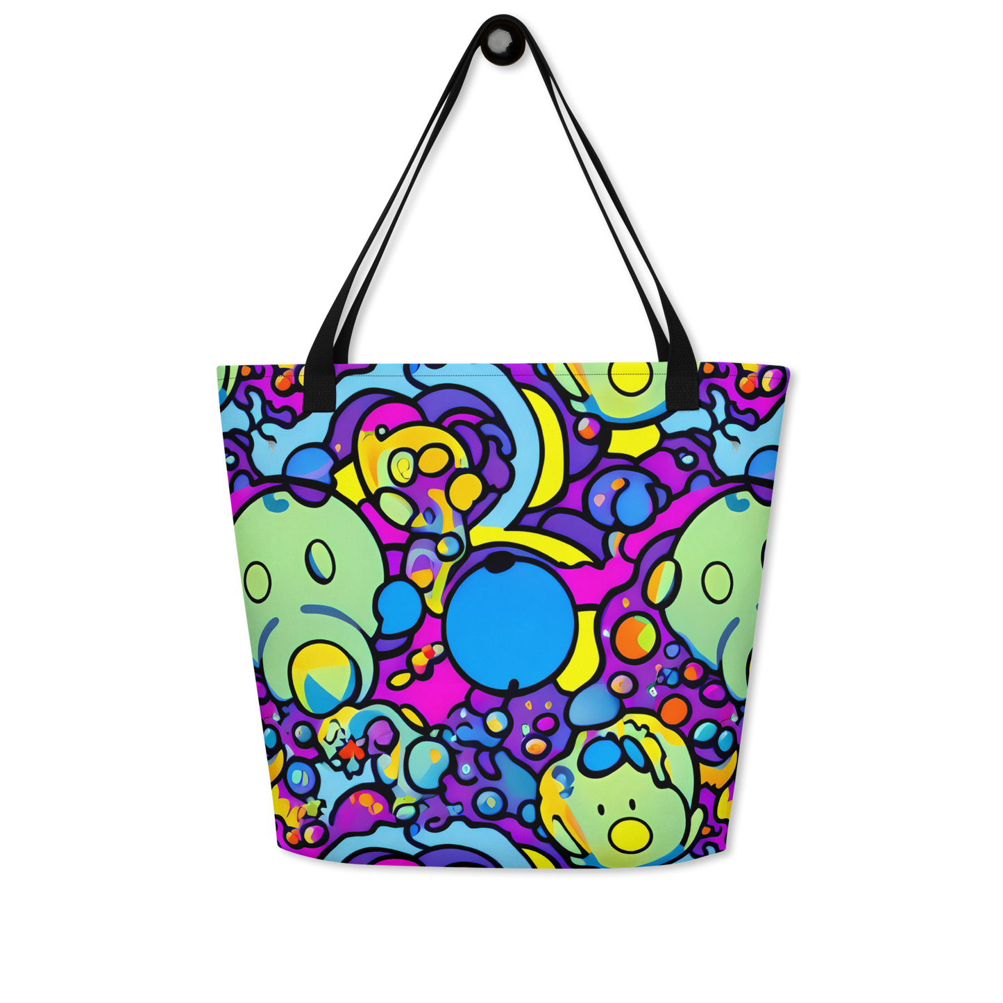 Large Tote Bag w/ Pocket - Enchanted Orbs