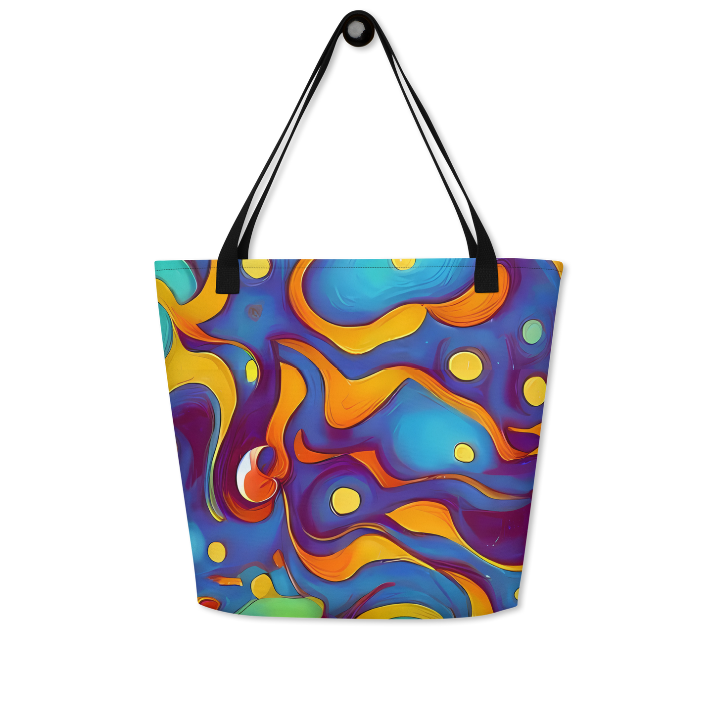 Large Tote Bag w/ Pocket - Pelton Swirl