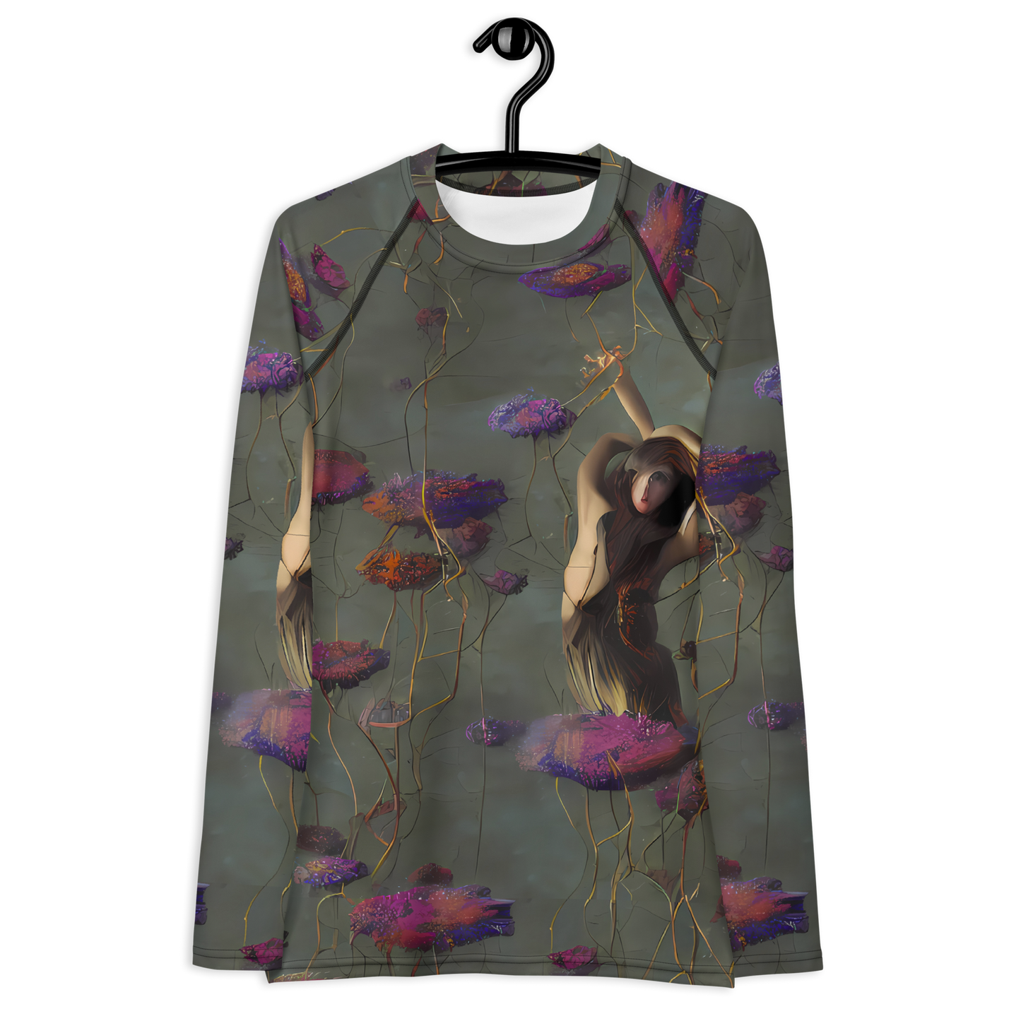 Women's Rash Guard - Ethereal Bloom