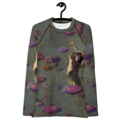 Women's Rash Guard - Ethereal Bloom