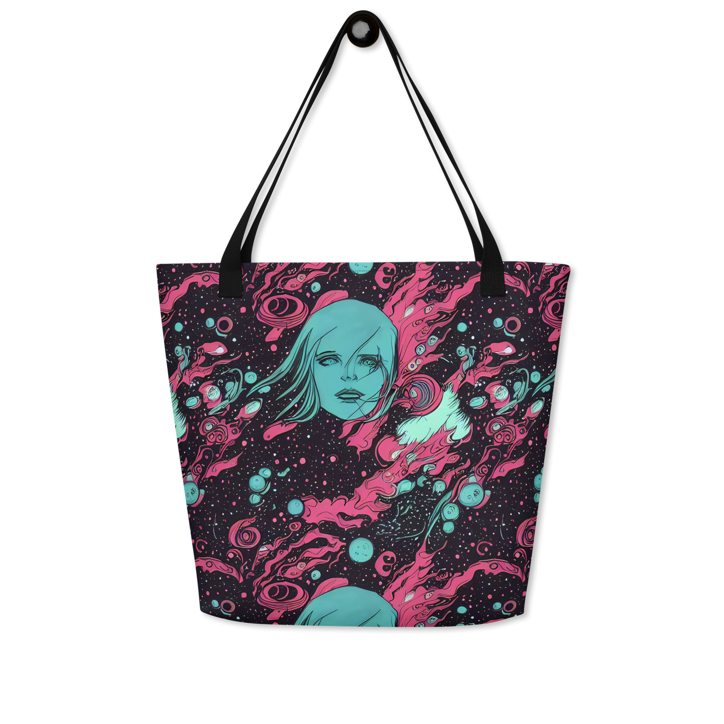 Large Tote Bag w/ Pocket - Spectral Dreamer