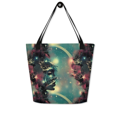 Large Tote Bag w/ Pocket - Galactic Serpent