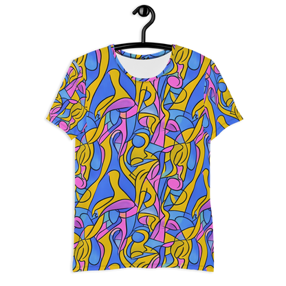 Men's Athletic T-Shirt - Cosmic Curves