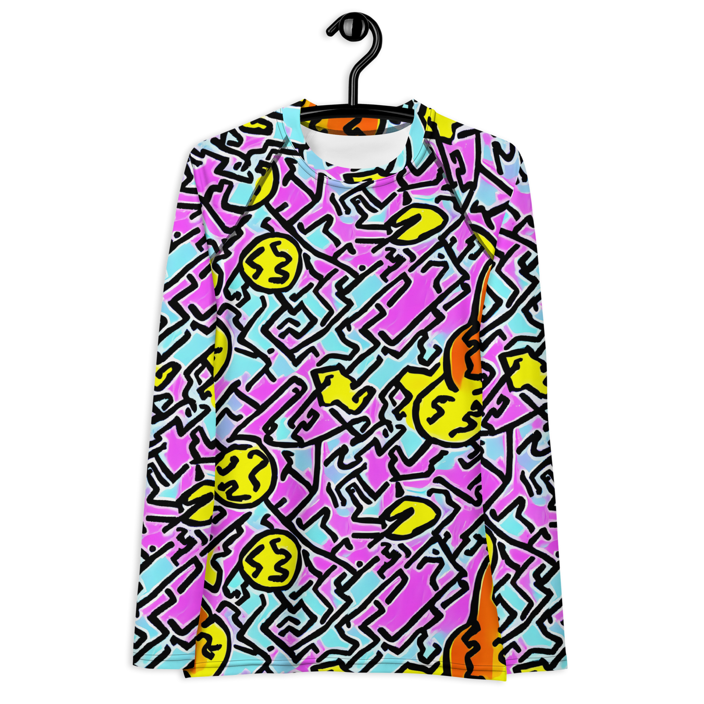 Women's Rash Guard - Punk Doodles