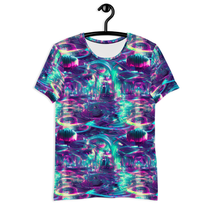 Men's Athletic T-Shirt - Synthwave Surge