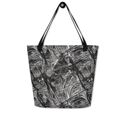 Large Tote Bag w/ Pocket - Gothic Whirlwind