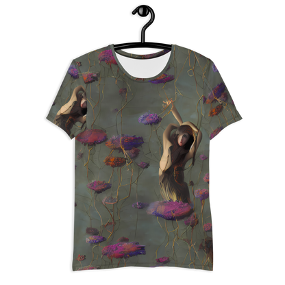 Men's Athletic T-Shirt - Ethereal Bloom