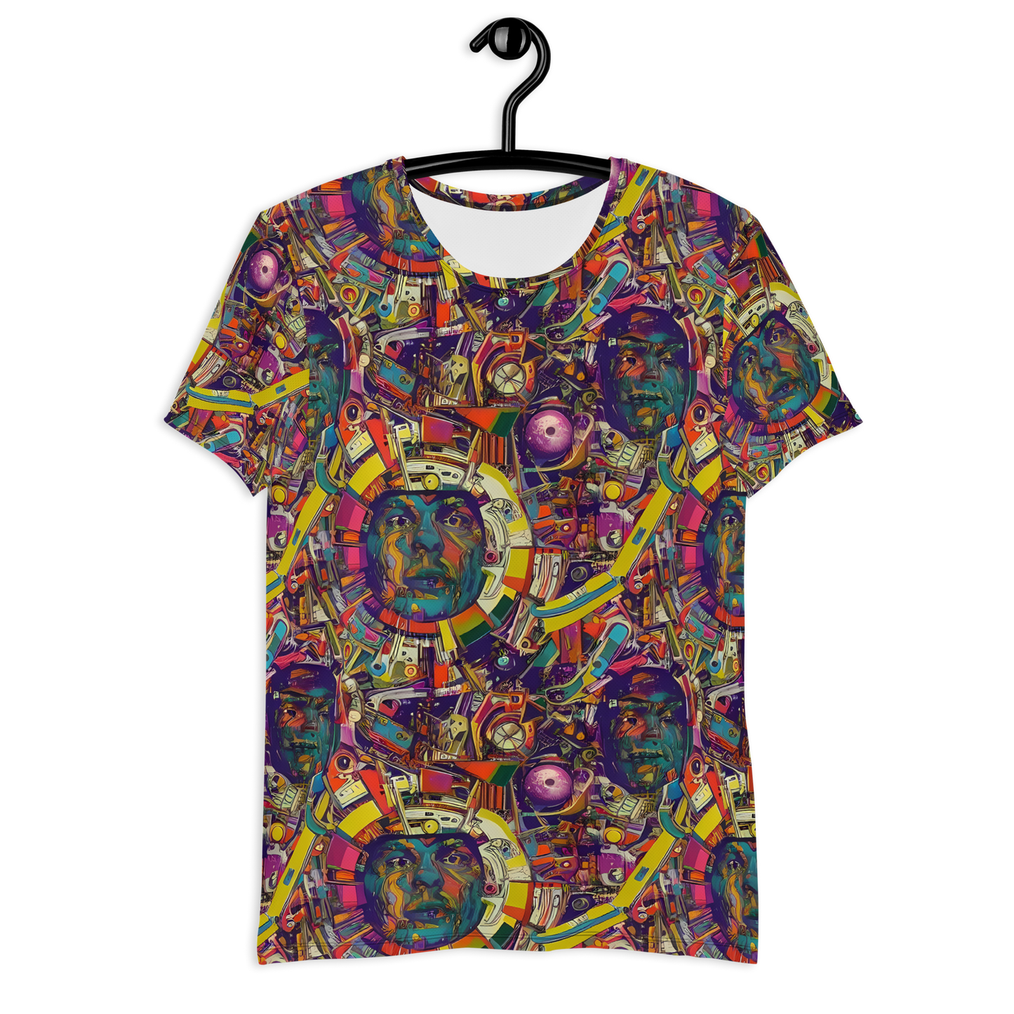 Men's Athletic T-Shirt - Cosmic Collage