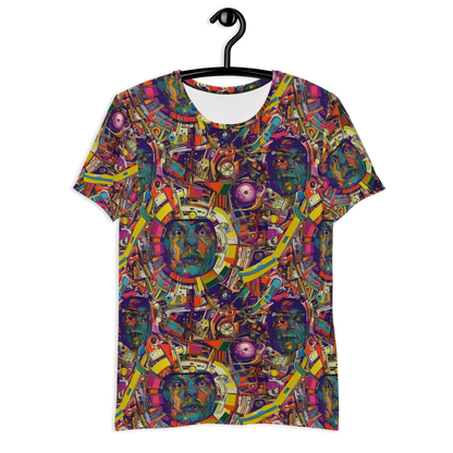 Men's Athletic T-Shirt - Cosmic Collage