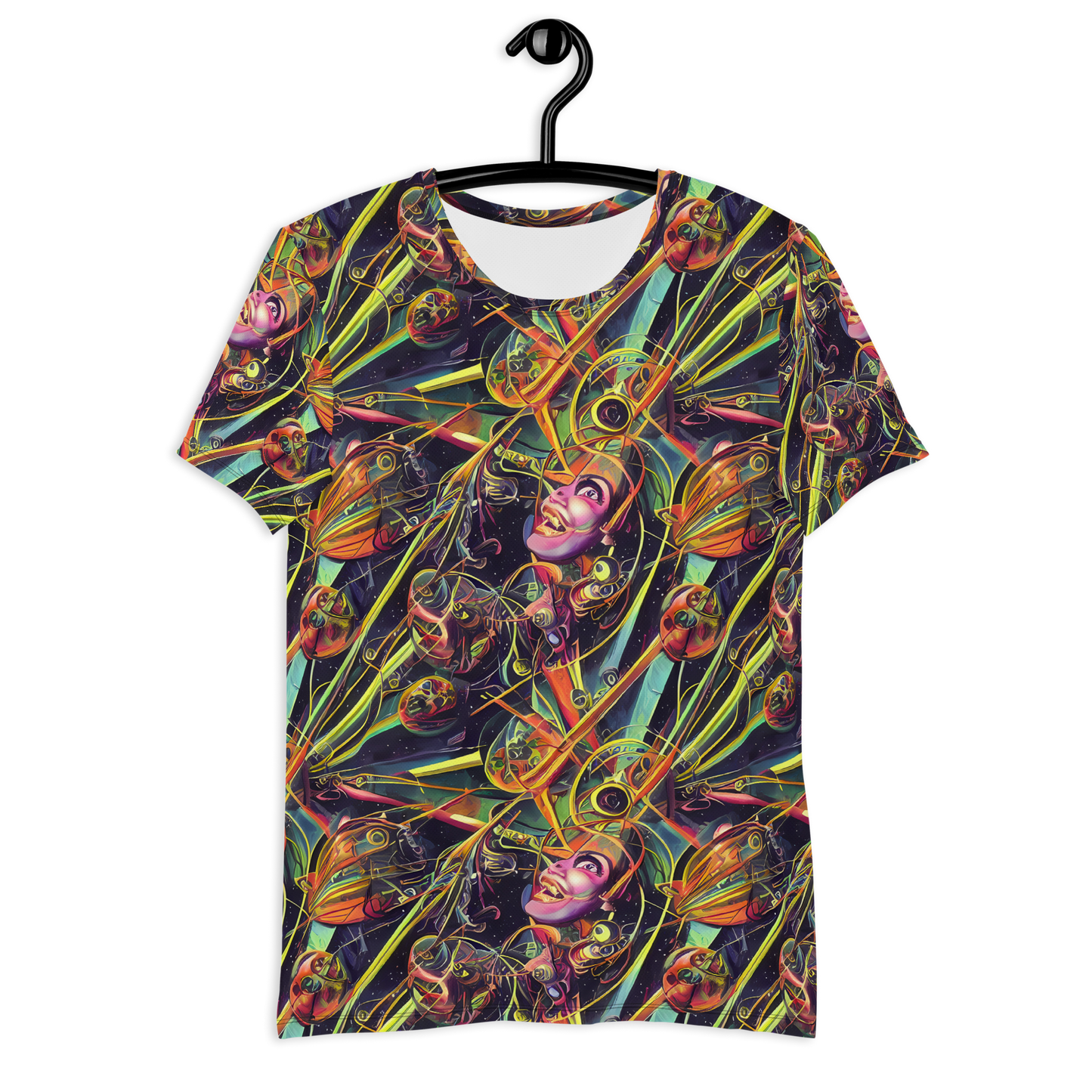 Men's Athletic T-Shirt - Psychedelic Deep Space