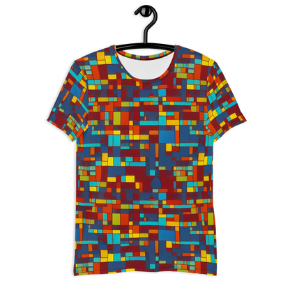 Men's Athletic T-Shirt - Astral Grid