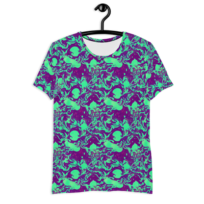 Men's Athletic T-Shirt - Alien Ripples