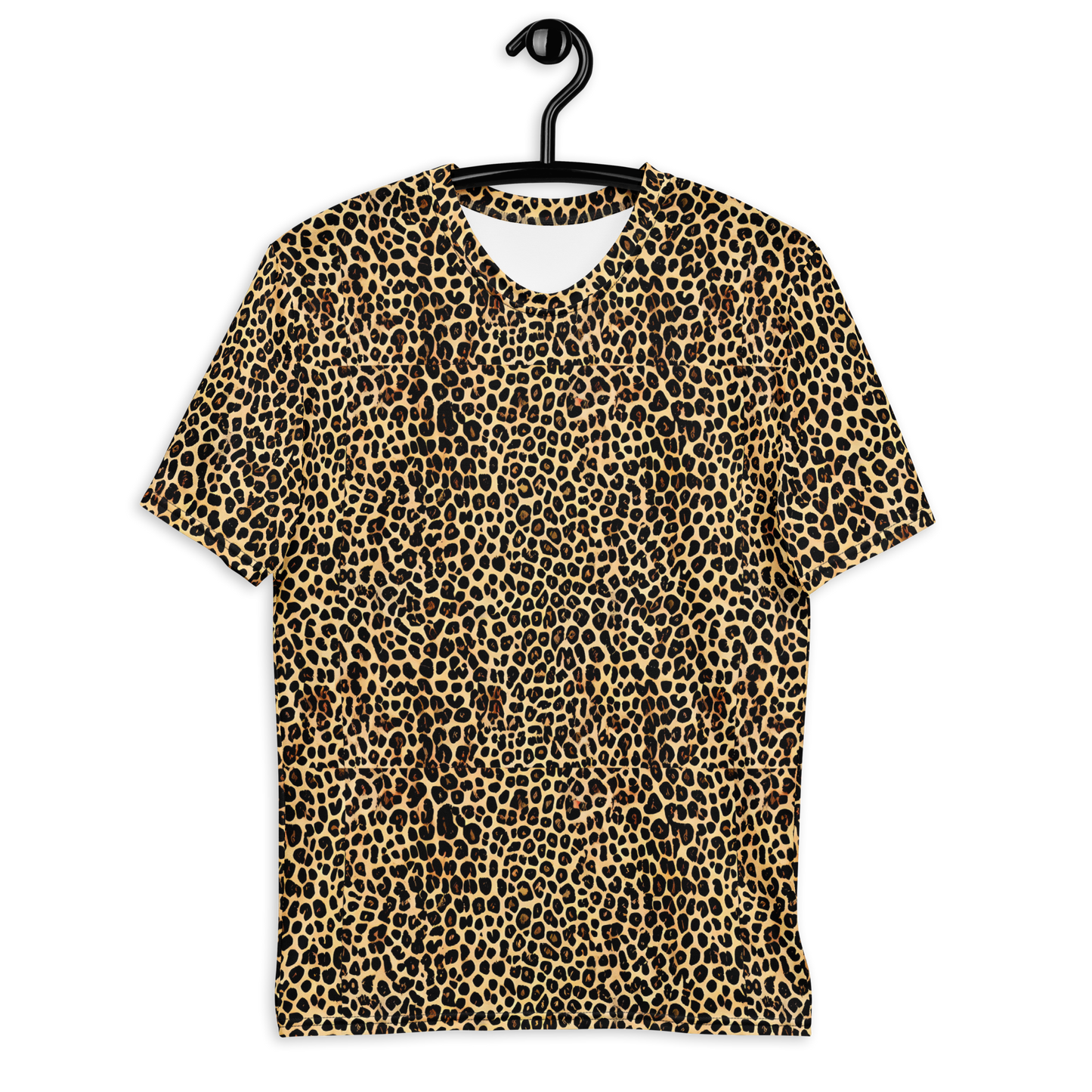 Men's Crew Neck T-Shirt - Cheetah Mosaic