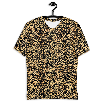 Men's Crew Neck T-Shirt - Cheetah Mosaic