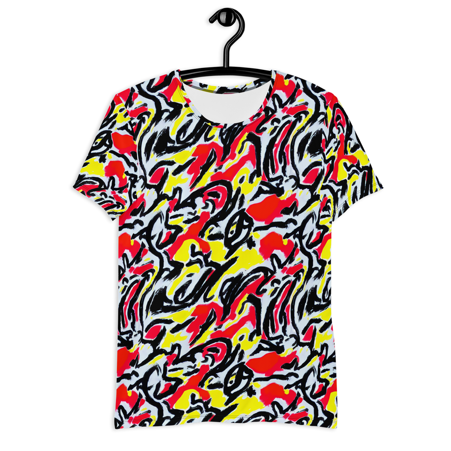 Men's Athletic T-Shirt - Cosmic Brushstrokes