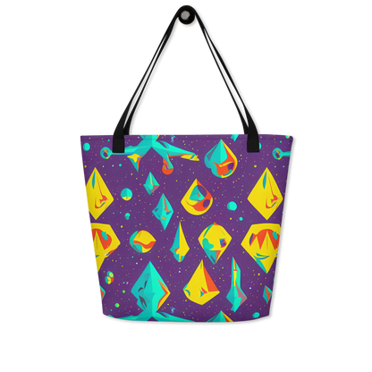 Large Tote Bag w/ Pocket - Cascading Prism