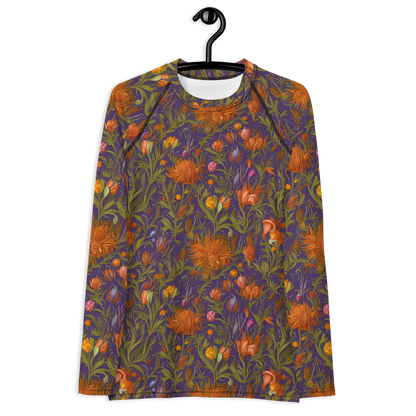 Women's Rash Guard - Botanical Nebula