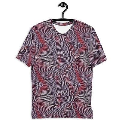 Men's Crew Neck T-Shirt - Nebula Waves