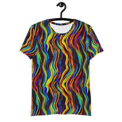 Men's Athletic T-Shirt - Celestial Waves