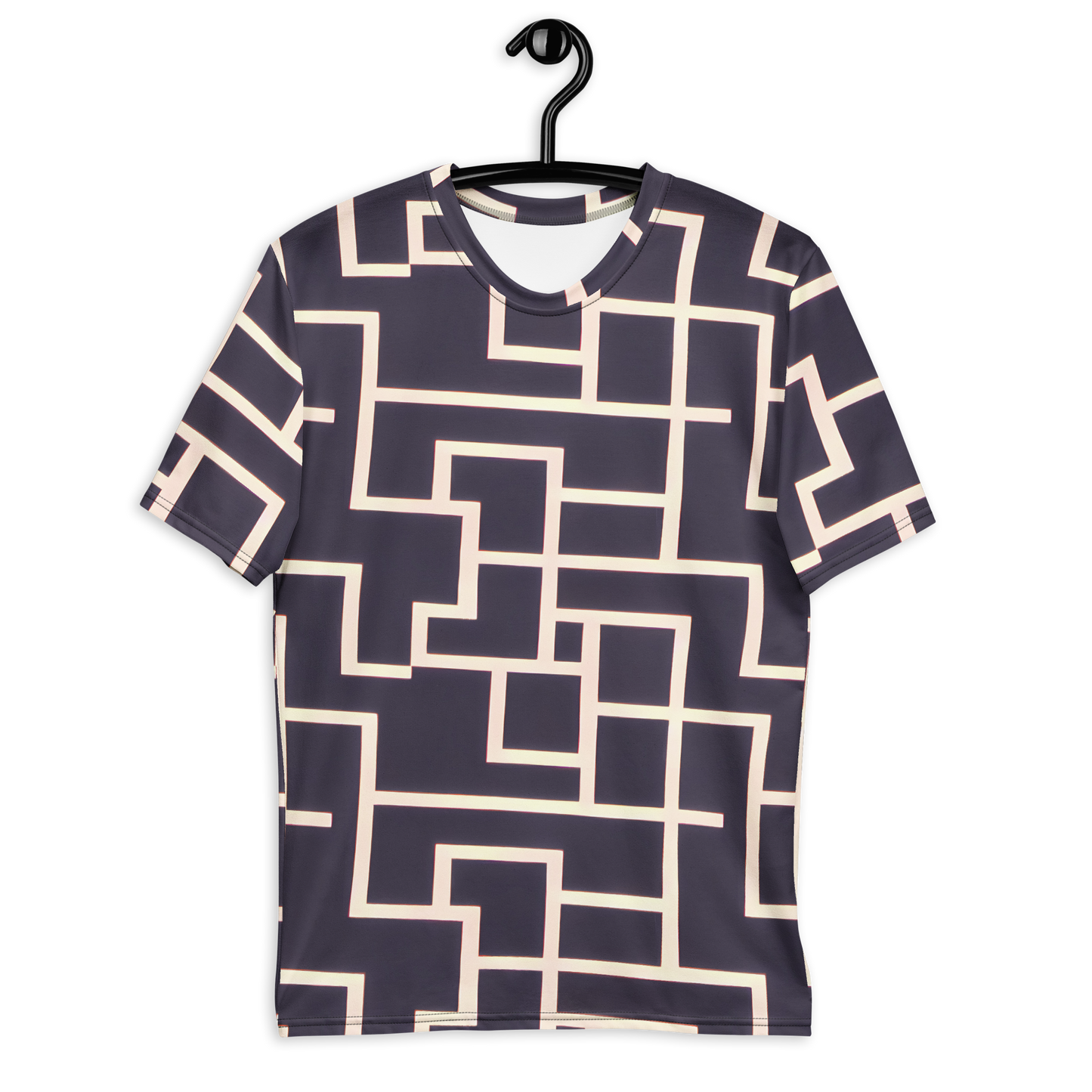 Men's Crew Neck T-Shirt - Gilded Gridlock