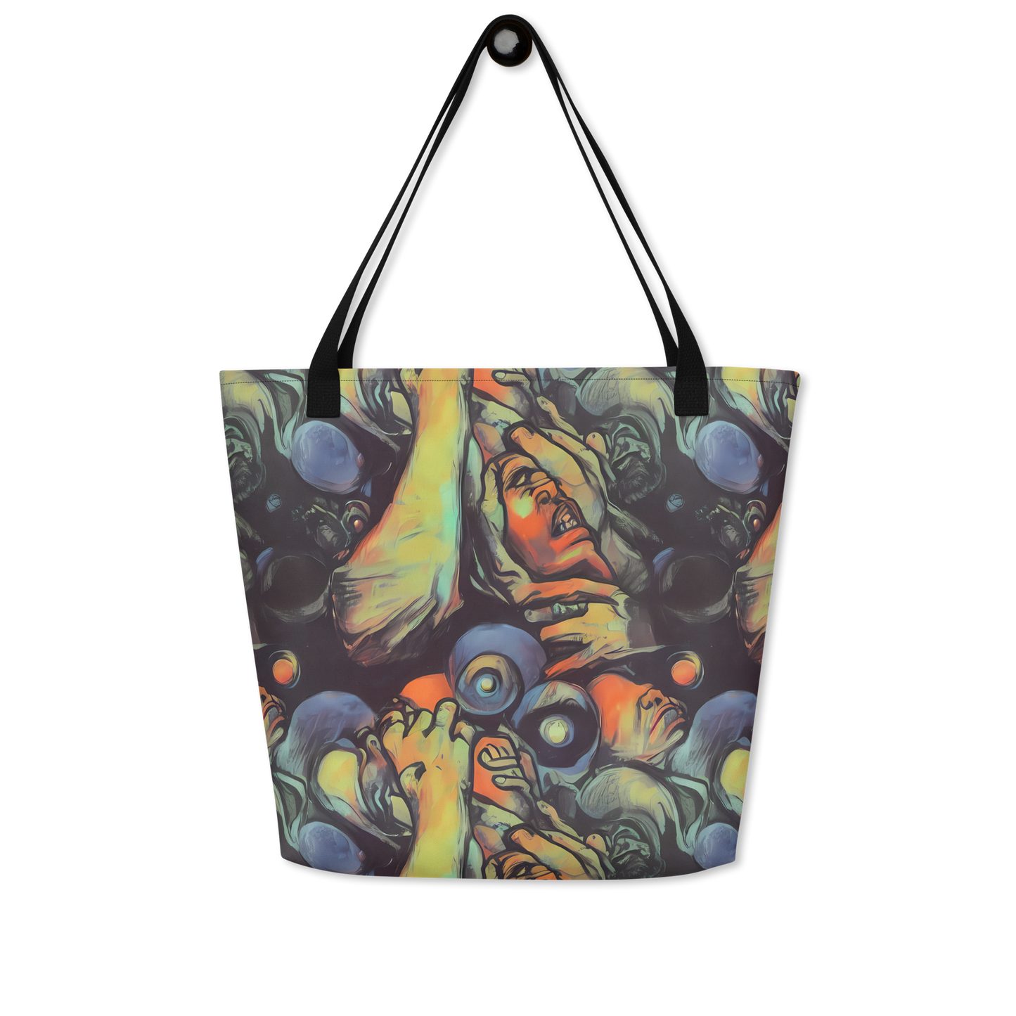 Large Tote Bag w/ Pocket - Cosmic Scream