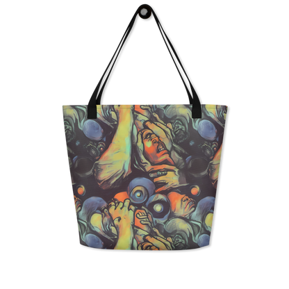 Large Tote Bag w/ Pocket - Cosmic Scream