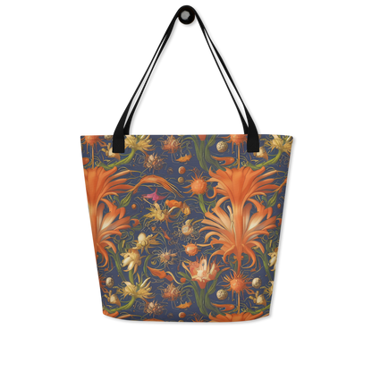 Large Tote Bag w/ Pocket - Stellar Blooms