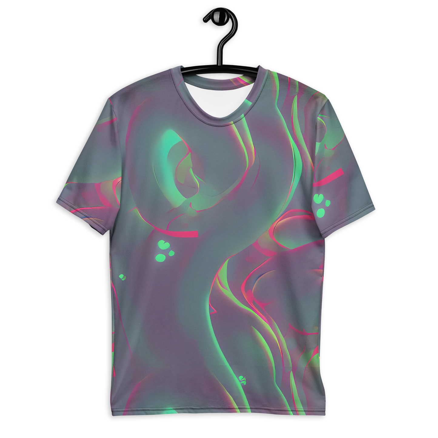 Men's Crew Neck T-Shirt - Neon Whisper