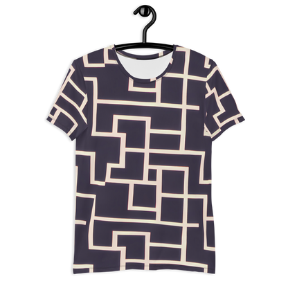 Men's Athletic T-Shirt - Gilded Gridlock