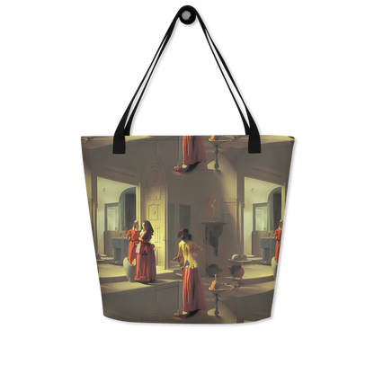 Large Tote Bag w/ Pocket - Surreal Shadows