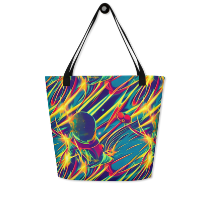 Large Tote Bag w/ Pocket - Cosmic Inferno