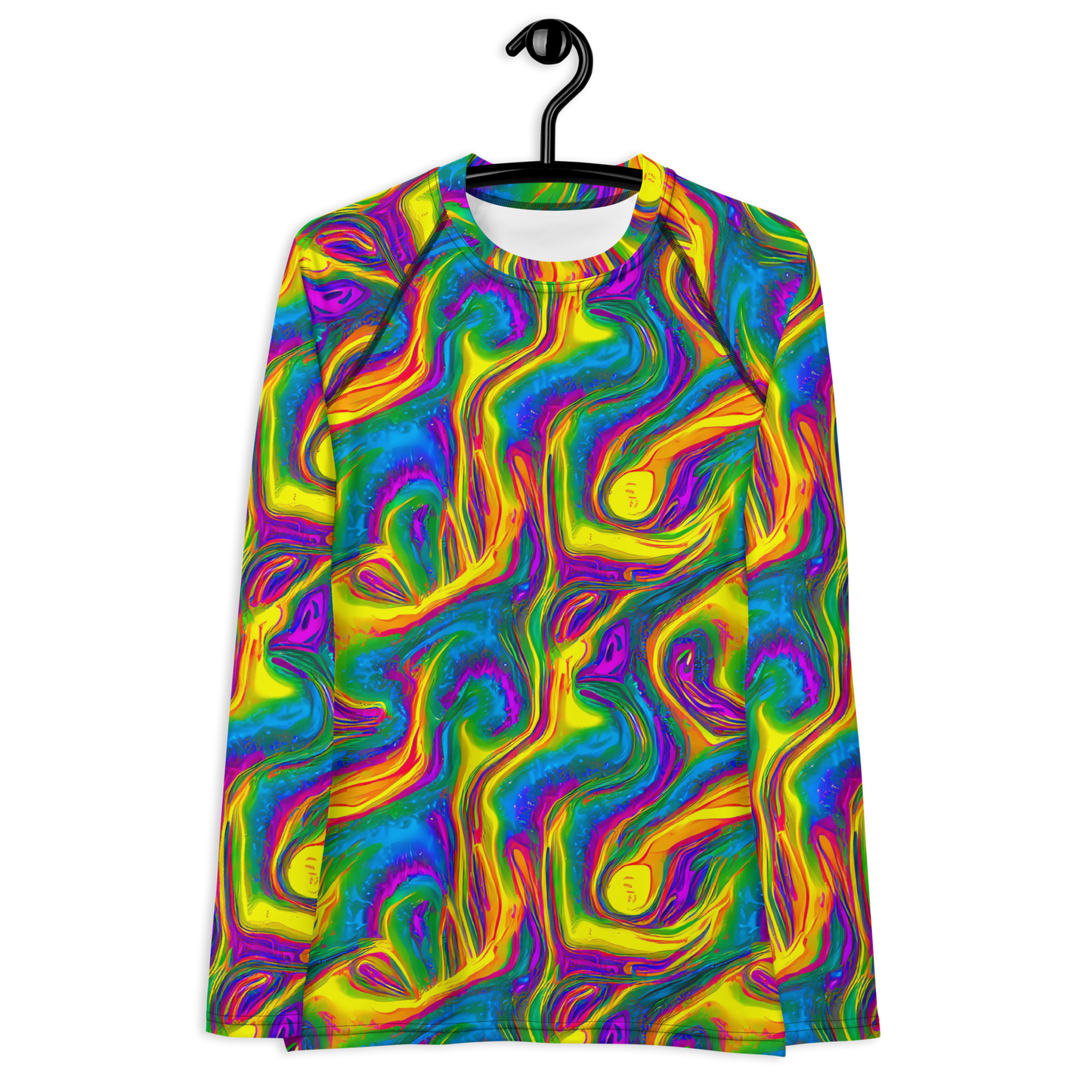 Women's Rash Guard - Electric Aurora