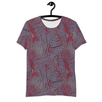 Men's Athletic T-Shirt - Nebula Waves