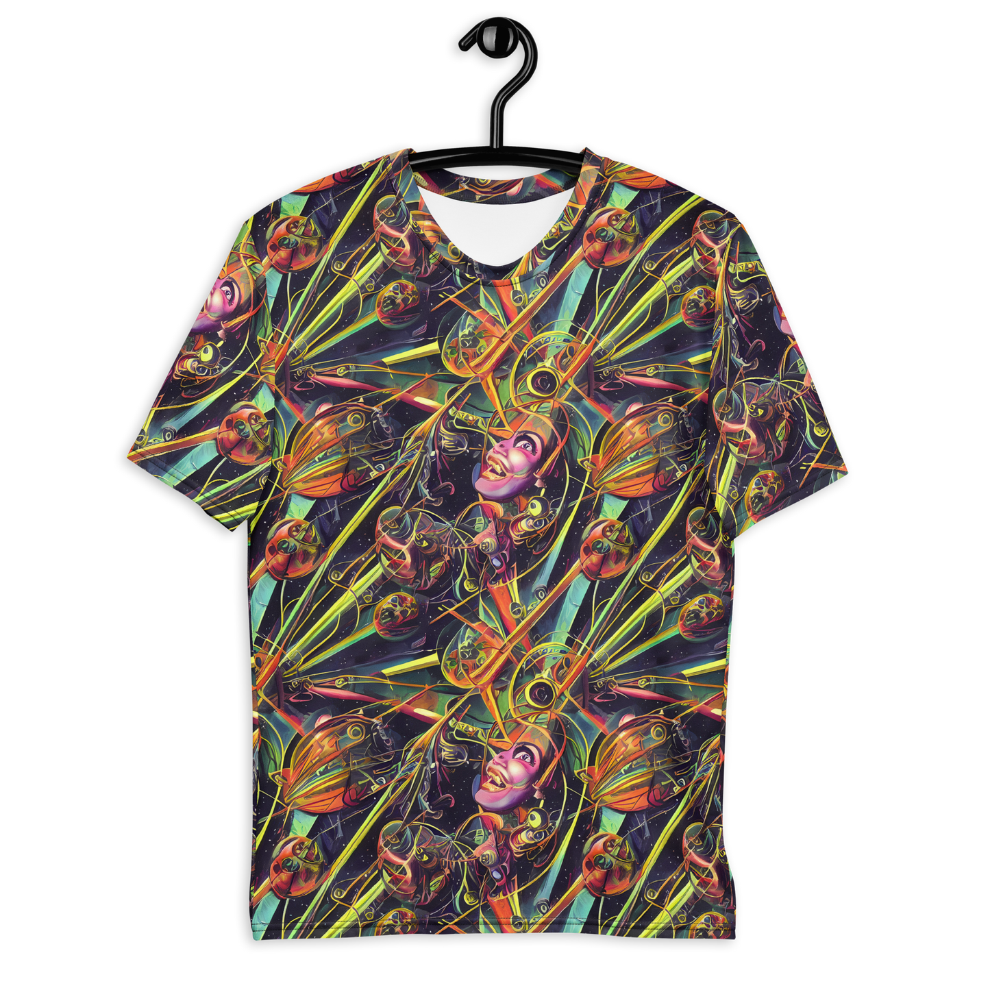 Men's Crew Neck T-Shirt - Psychedelic Deep Space
