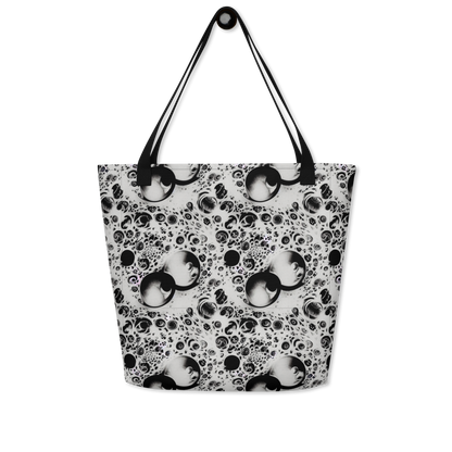 Large Tote Bag w/ Pocket - Crater Swirl