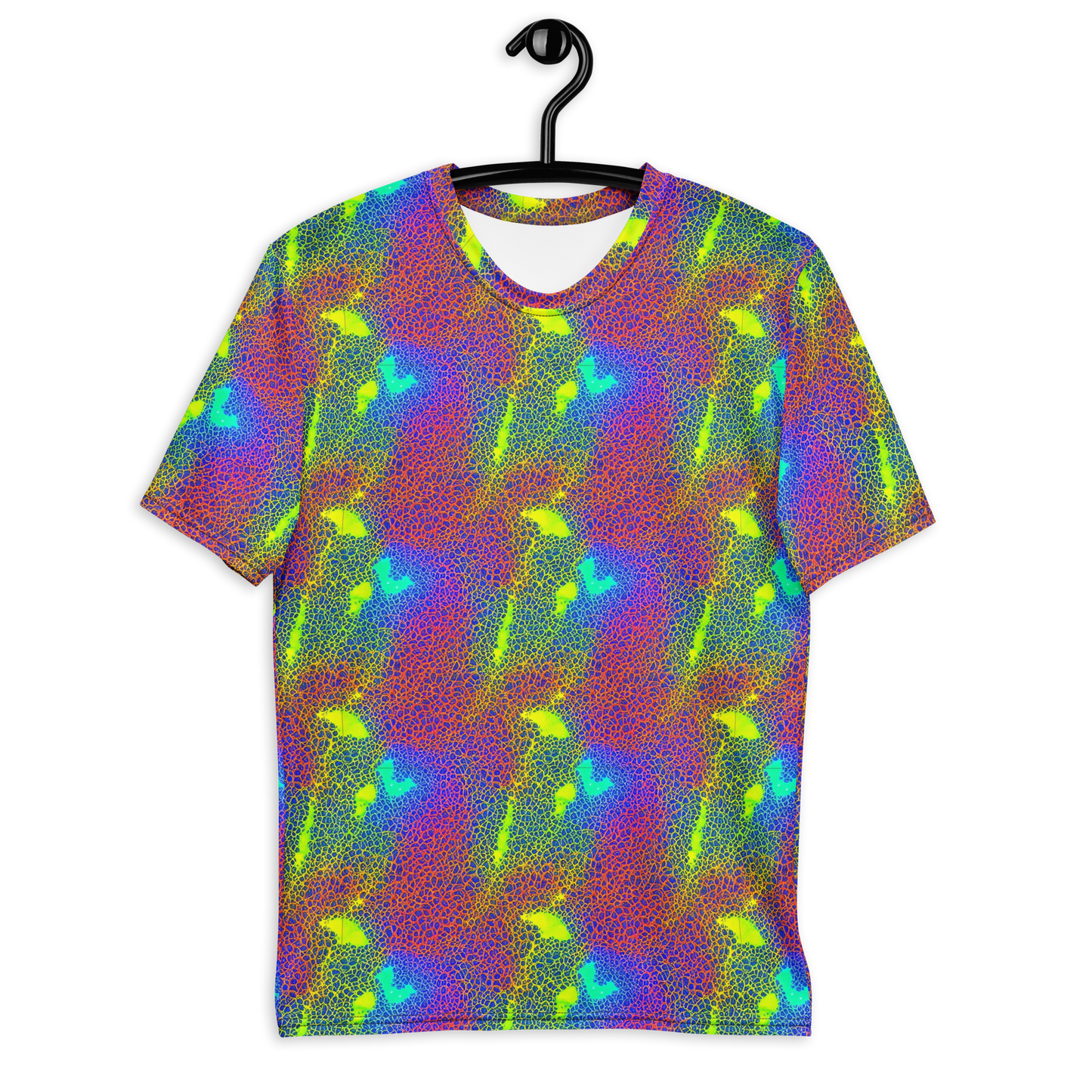 Men's Crew Neck T-Shirt - Prismatic Web