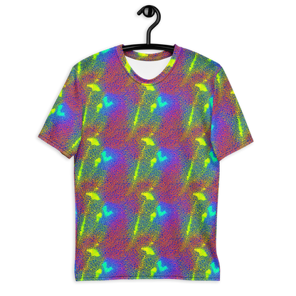 Men's Crew Neck T-Shirt - Prismatic Web