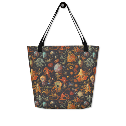 Large Tote Bag w/ Pocket - Florescent Void