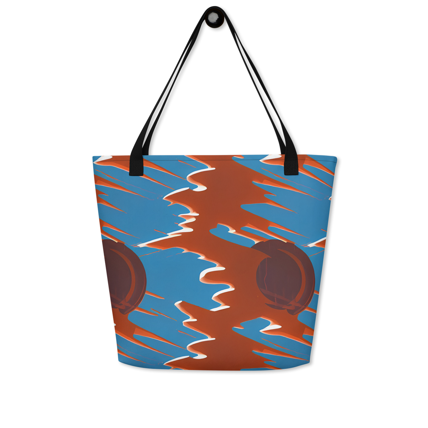 Large Tote Bag w/ Pocket - Desert Vortex