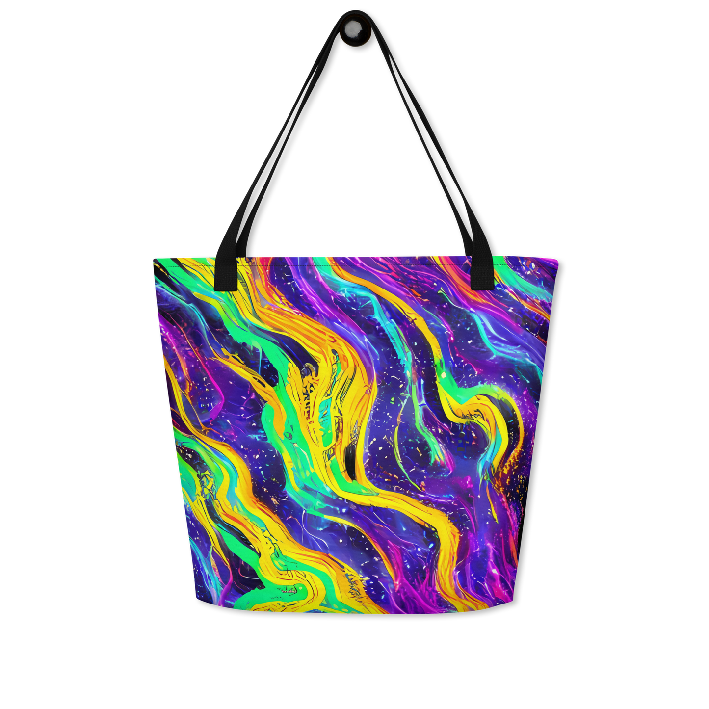 Large Tote Bag w/ Pocket - Jackson Swirl