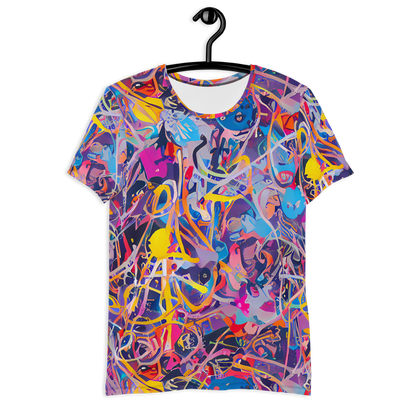 Men's Athletic T-Shirt - Vibrant Fusion