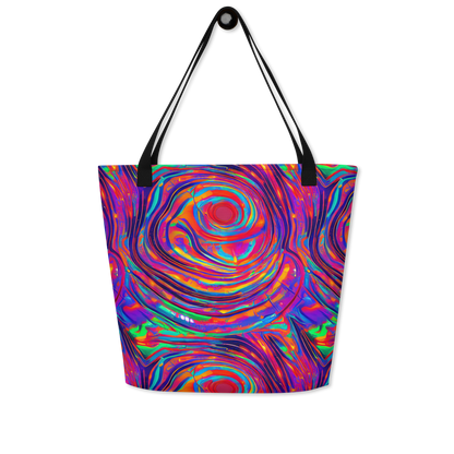 Large Tote Bag w/ Pocket - Quantum Spiral