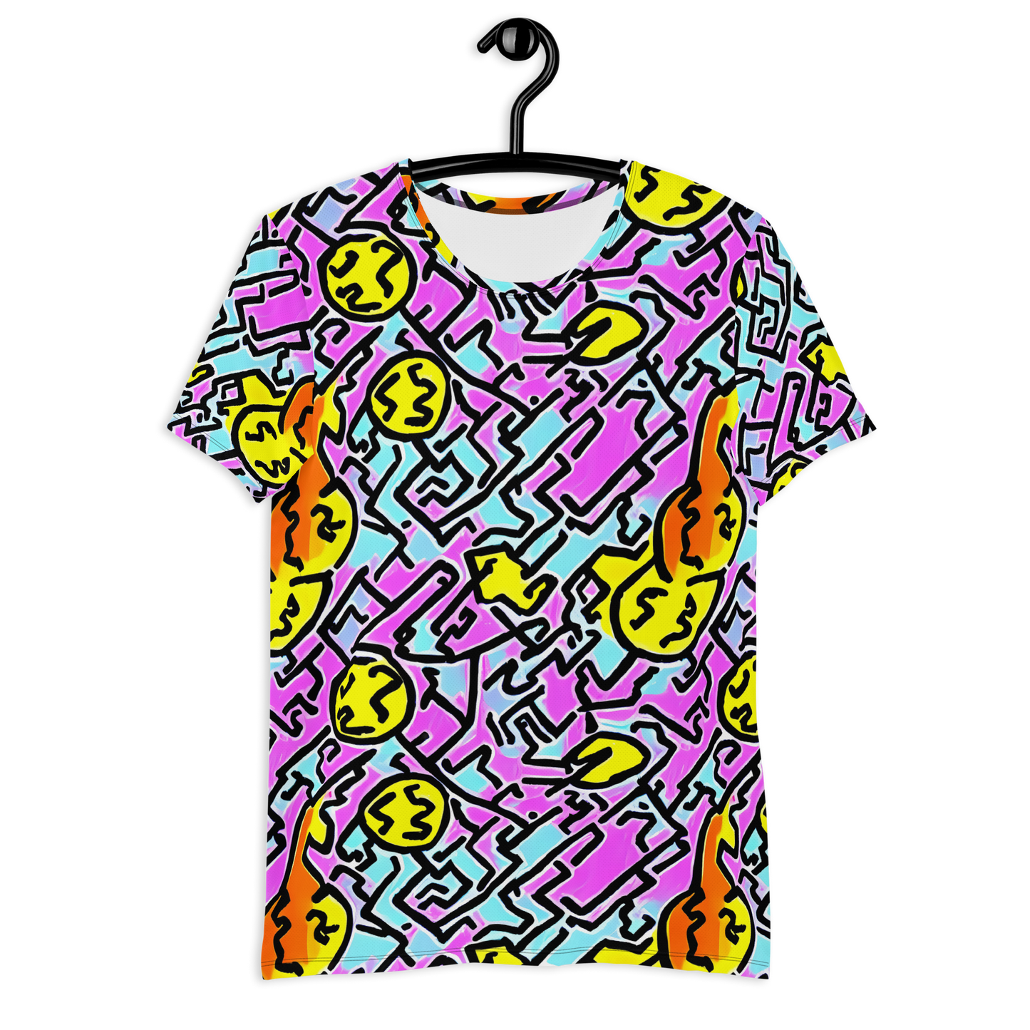 Men's Athletic T-Shirt - Punk Doodles