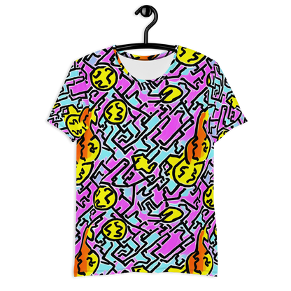 Men's Athletic T-Shirt - Punk Doodles