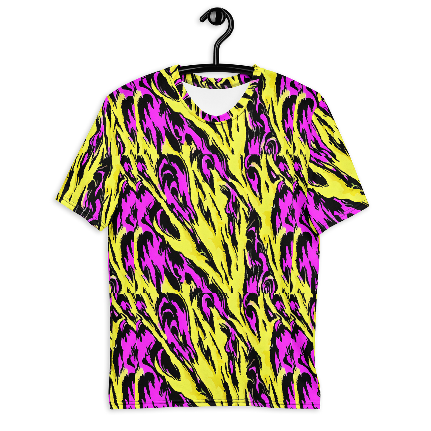 Men's Crew Neck T-Shirt - Neon Savanna