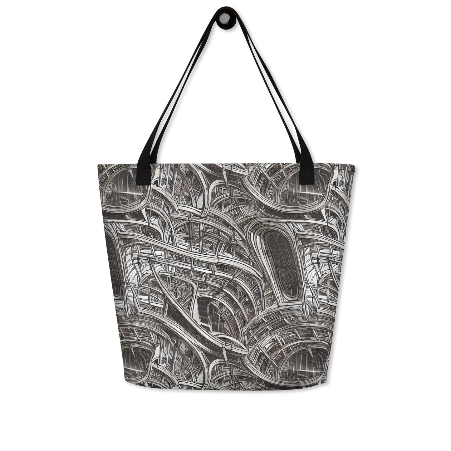 Large Tote Bag w/ Pocket - Piranesi's Dream