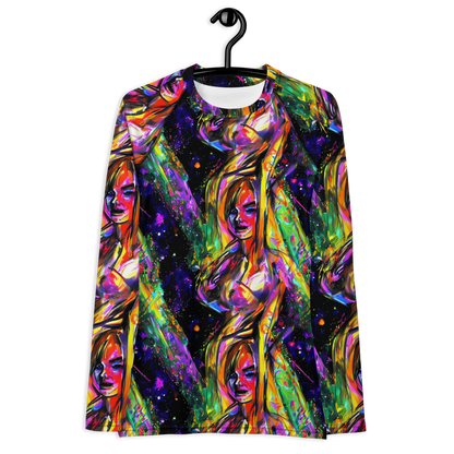 Women's Rash Guard - Galactic Flamenco
