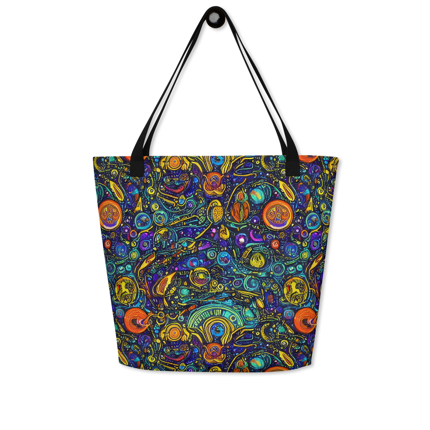 Large Tote Bag w/ Pocket - Vasnetsov Vortex