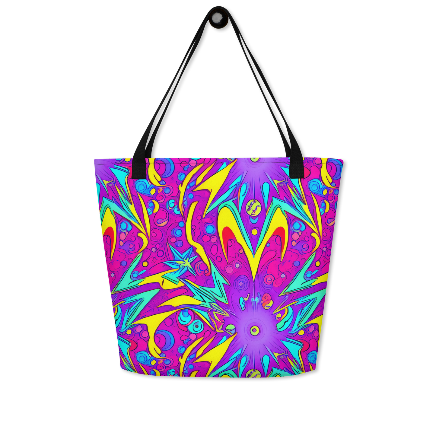 Large Tote Bag w/ Pocket - Nebula Radiance