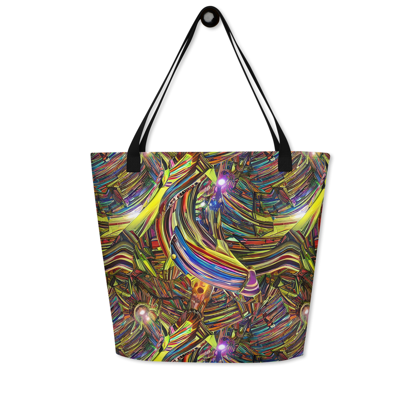 Large Tote Bag w/ Pocket - Quantum Palette